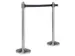Poteau Securit inox avec enrouleur 210cm noir