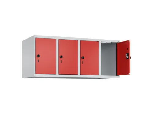 opzetkast,v. locker,4vak.,vak B 300mm,HxBxD 500x1200x500mm
