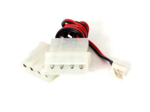 30 cm ventilatoradapter - TX3 naar 2x LP4 Power Y-splitterkabel