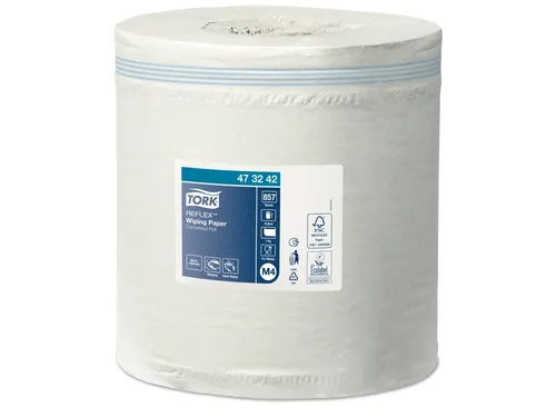 Poetspapier Tork M4 Reflex Advanced 1-laags 857 vel wit 473242