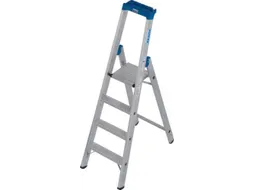 industriële ladder,eenzijdig,4treden m. R13-laag,treden met profiel