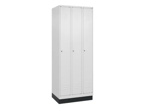 locker,HxBxD 1950x750x500mm,3vak,vak B 250mm,cil.-slot,sokkel
