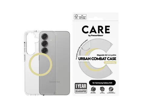 PanzerGlass CARE by Urban Combat Case Transparent w. Chardonnay