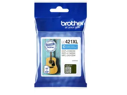Inktcartridge Brother LC-421XLC blauw