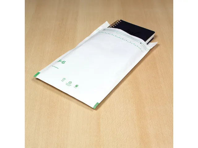 Luchtkussenenvelop Raadhuis F16 220x340mm wit plakstrip 100 stuks