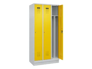 locker voor scheiding van kleding,HxBxD 1950x900x500mm,3vak - 1