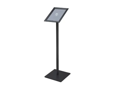 Support d'affichage Office Design A4 angle droit 25mm noir
