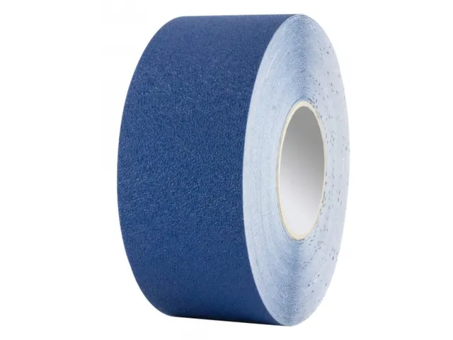 tape,vinyl,blauw,band LxB 25mx75mm,met antislip-eigenschappen