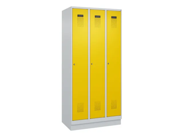 locker voor scheiding van kleding,HxBxD 1950x900x500mm,3vak