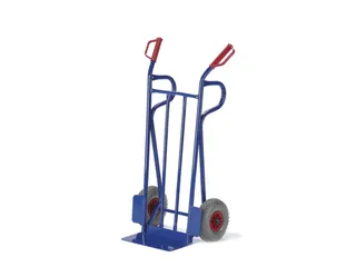 steekwagen,draagverm. 250kg,lucht-banden,steekplaat BxD 400x180mm - 1