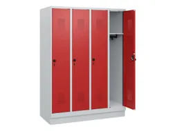 schoollocker,HxBxD 1630x1200x500mm,4vak,vak B 300mm,draaigrendel