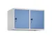 opzetkast,v. locker,2vak.,vak B 400mm,HxBxD 500x800x500mm,draaigrendel