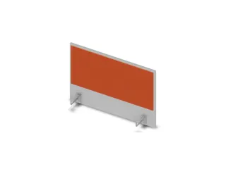 opzetpaneel bureau aanbouw zijkant MP-lichtgrijs BN3012-oranje 800mm - 1