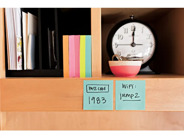 Bloc-mémos Post-it 2028B cube 76x76mm bleu 450 feuillets