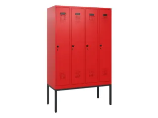 schoollocker,HxBxD 1950x1200x500mm,4vak,vak B 300mm,draaigrendel - 2