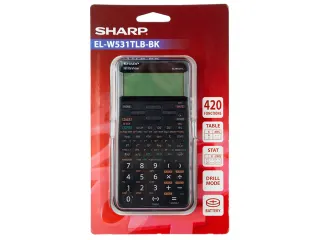 Calculator Sharp ELW531TLBBK zwart wetenschappelijk write view - 3