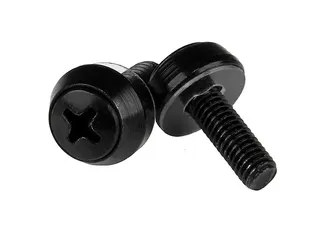 M5 x 12mm schroeven voor server rack en kast zwart 50 stuks pak - 1