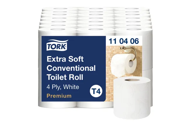 Toiletpapier Tork T4 Premium 4-laags 150 vel wit 110406