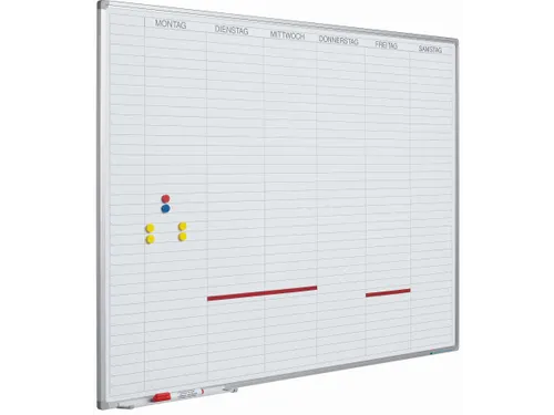 Planbord 60x90cm Softline profiel 8mm Werkdagen DU incl. dagenstrook