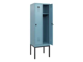 schoollocker,HxBxD 1950x600x500mm,2vak,vak B 300mm,draaigrendel - 1