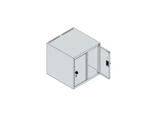 opzetkast,v. locker,2vak.,vak B 250mm,HxBxD 500x500x500mm,vleugeldeur - 3