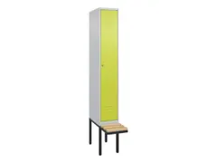 locker voor scheiding van kleding,HxBxD 2120x300x815mm,1vak