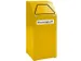 conteneur de tri sélectif,coupe-feu,1x65l,HxlxP 970x405x380mm