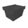 Herbruikbare containers HxLxB 240x410x300mm 18l PP-regeneraat zwart
