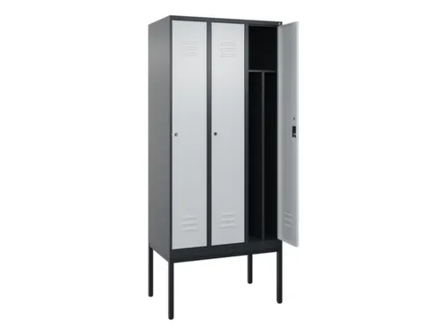 locker voor scheiding van kleding,HxBxD 2120x900x500mm,3vak
