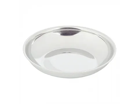 Serveerschaal Ø10cm Suiker/ slagroomtip RVS