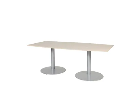 Linesto Vergadertafel Vaste Hoogte 200x100 Ton Robson Eiken 25mm Alu