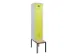 locker met bank,voor scheiding van kleding,HxBxD 2120x400x815mm,1vak