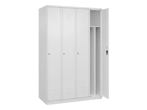 locker voor scheiding van kleding,HxBxD 1850x1200x500mm,4vak