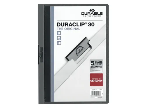 Klemmap Durable 2200 A4 3mm Antraciet/grijs