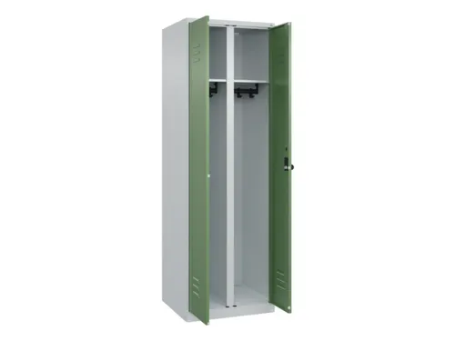locker voor scheiding van kleding,HxBxD 1850x600x500mm,2vak