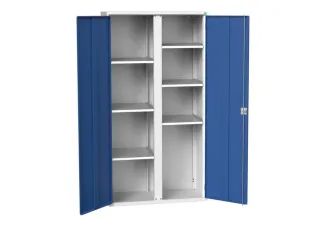 universele kast,HxBxD 2000x1050x550mm,6xStalen bodem,draaigrendelslot - 1