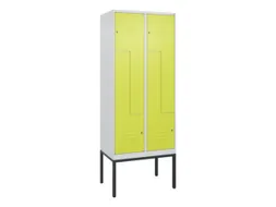 Z-garderobekast,HxBxD 2120x800x500mm,vak B 200/400mm,cil.-slot