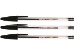 Balpen Quantore Stick zwart medium