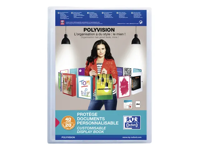 Showalbum Oxford Polyvision A4 20-tassen PP transparant