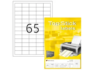 Etiket TopStick 8697 38x21.2mm wit 6500 stuks - 1