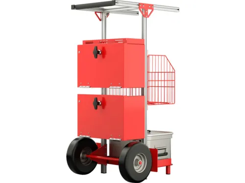 bhv-wagen,draagverm. 47,8kg,PU-banden,HxBxD 1147x570x636mm,aluminium