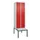 locker met bank,HxBxD 2120x600x815mm,2vak,vak B 300mm,draaigrendel