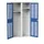 universele kast,HxBxD 2000x1050x550mm,2xStalen bodem,scheidingswand