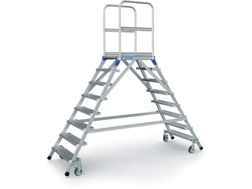Bordestrap Aluminium Bordes 1920x 600x 800mm 2x8treden Aluminium