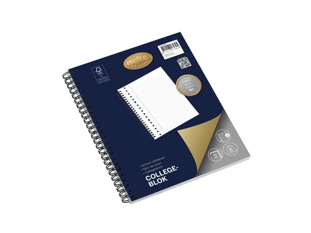 Collegeblok Multo A5 17r lijn 90 grams 80 vel