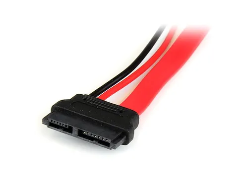 15cm Slimline SATA naar SATA Adapter met Voeding - F/M