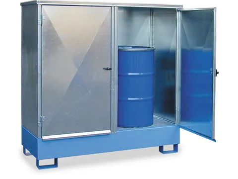 Vatenkast Staal Hxbxd 1720X1760X750Mm 2X200L Opvangvol. 220L