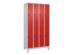 dubbeldekse locker,HxBxD 1950x1000x500mm,4x2vak.,vak B 250mm
