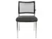 Siège visiteur Assise tissu anthracite Dos maille noir