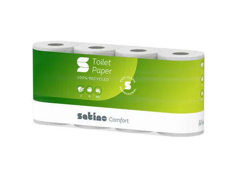 Toiletpapier Satino MT1 Comfort 2laags wit 067490 400 vel